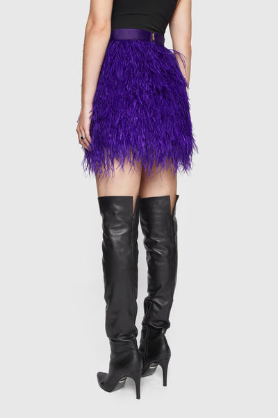 Feather Mini Skirt
