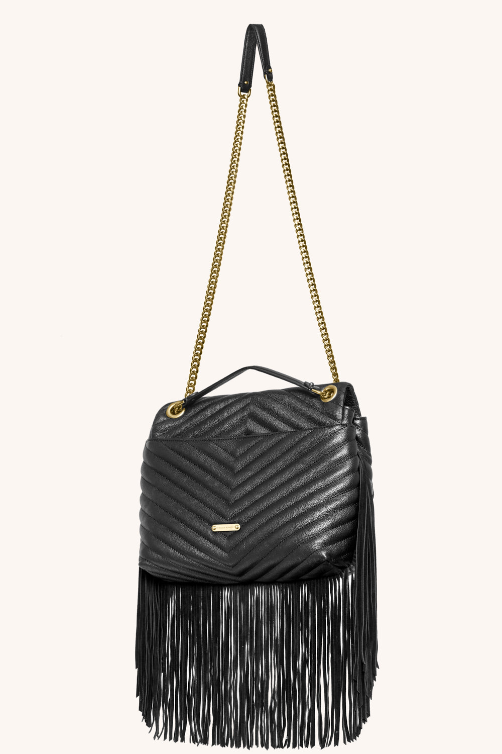 Edie Flap Shoulder Bag With Fringe