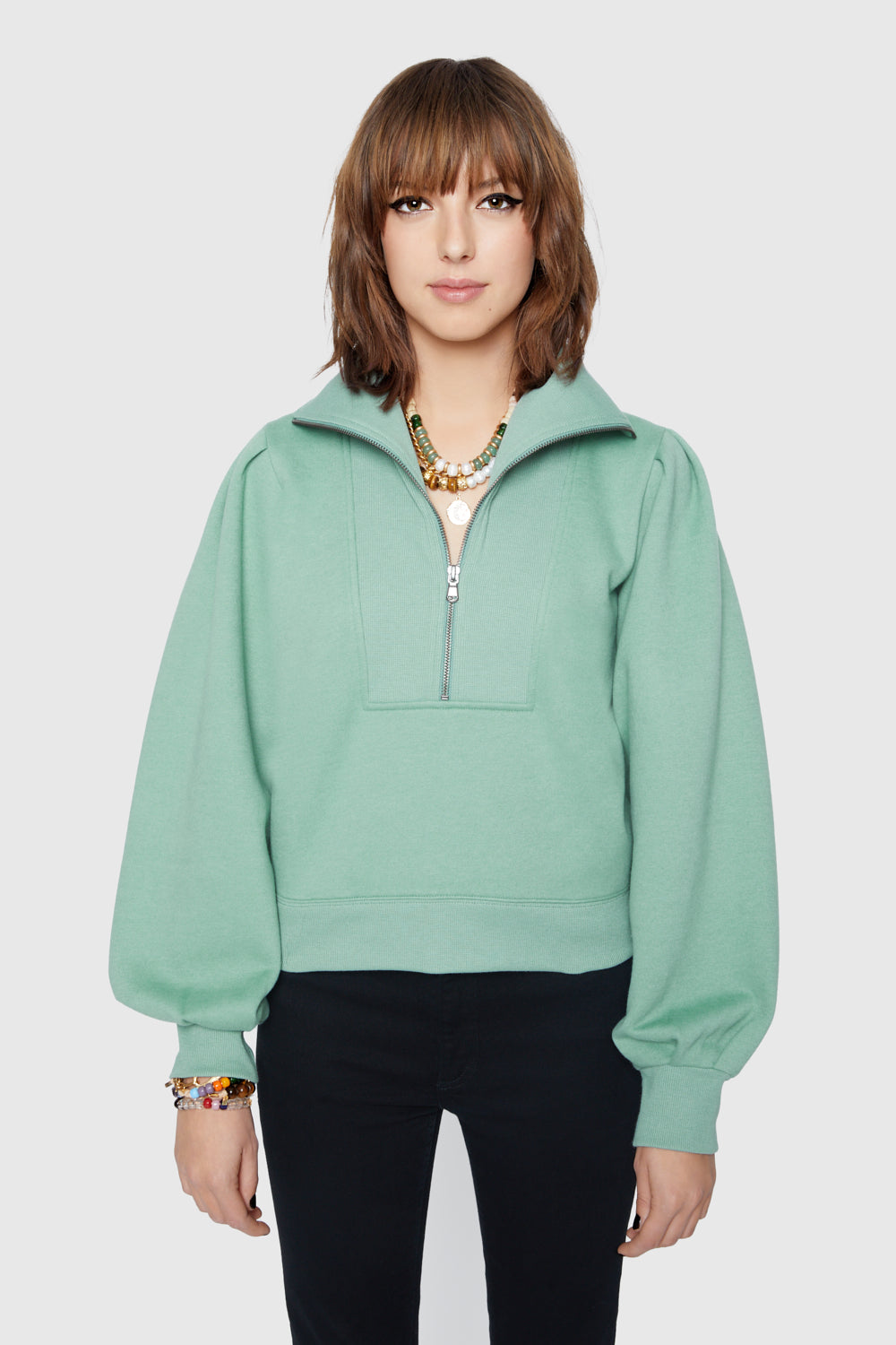 Scarlet Zip Up Sweatshirt