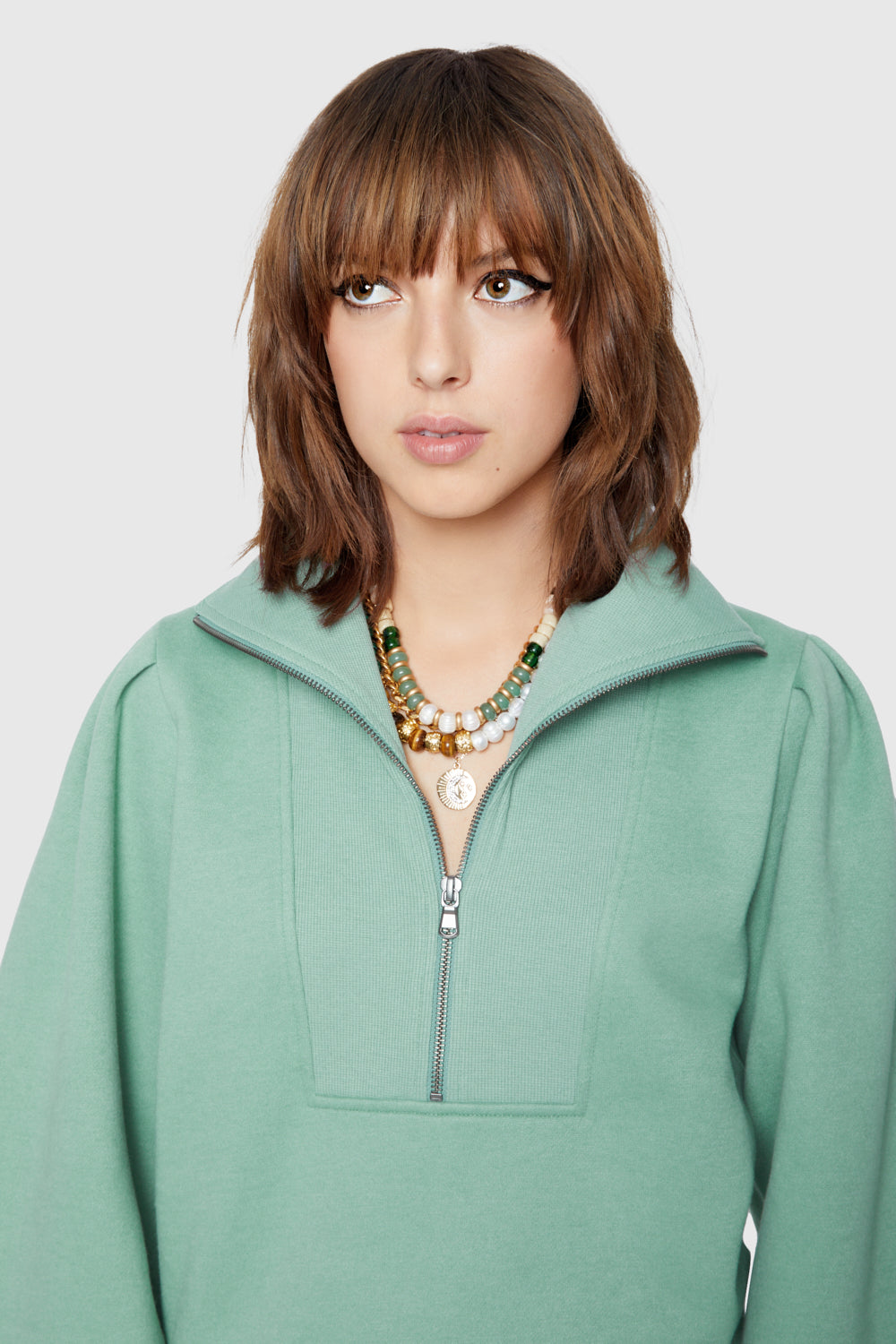 Scarlet Zip Up Sweatshirt