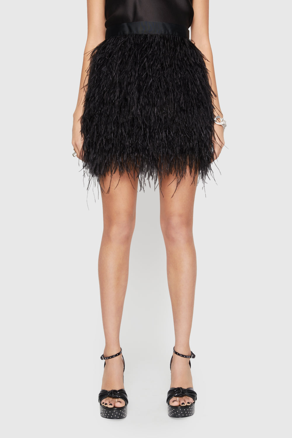 Feather Mini Skirt