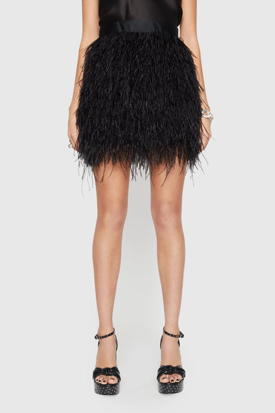 Feather Mini Skirt