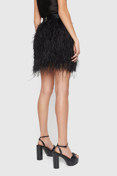 Feather Mini Skirt