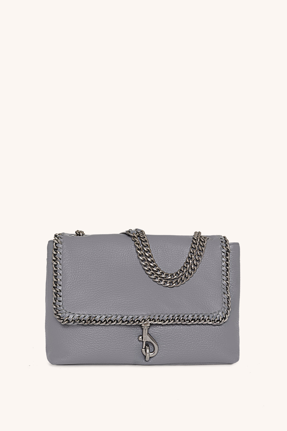 Edie Flap Shoulder Bag With Woven Chain