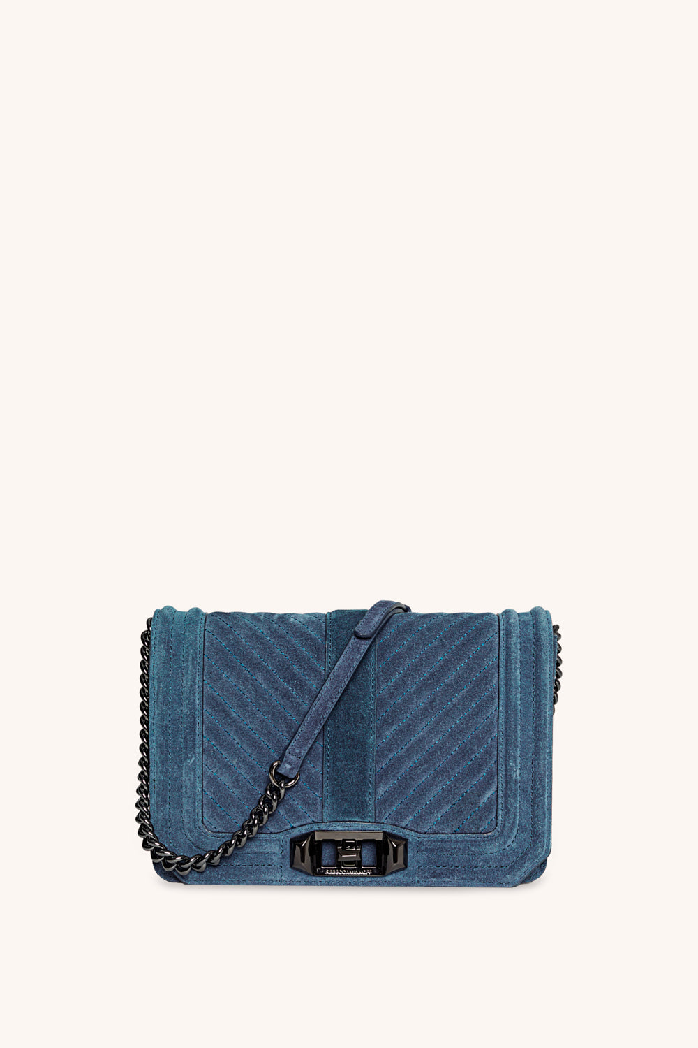Chevron Quilted Small Love Crossbody