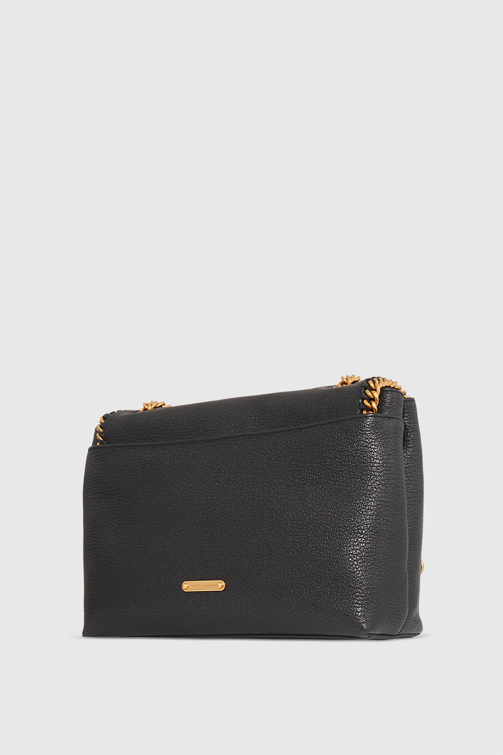 Edie Flap Shoulder Bag With Woven Chain