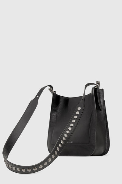 Megan Studded Soft Small Feed Crossbody
