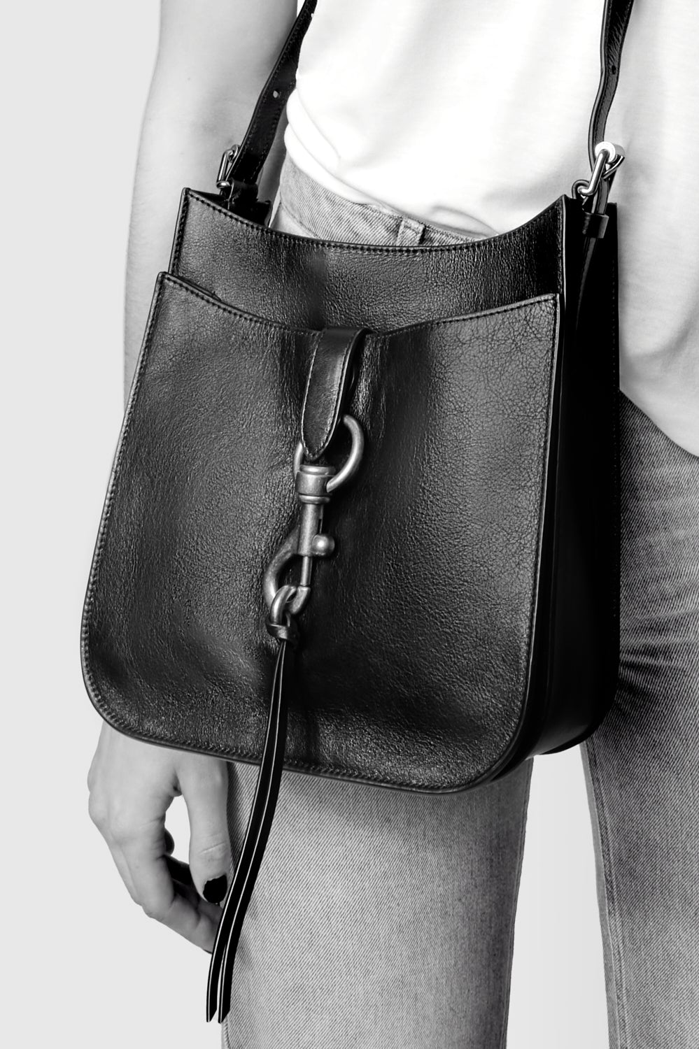 Megan Studded Soft Small Feed Crossbody