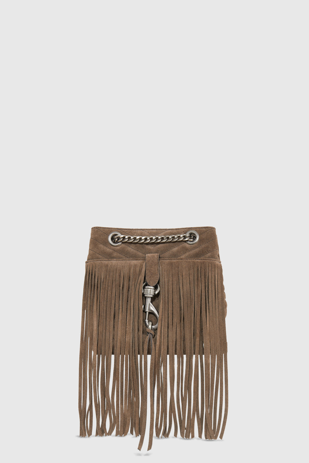 Edie Bucket Crossbody With Fringe