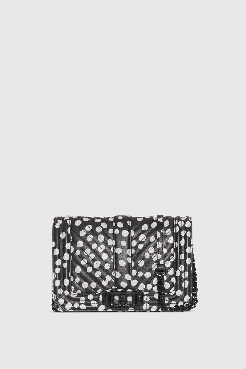 Chevron Quilted Small Love Crossbody