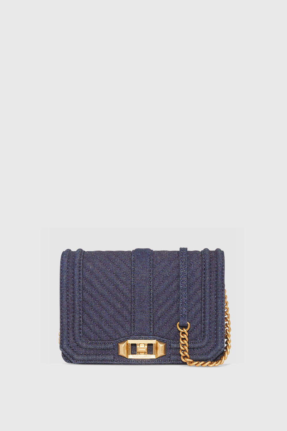 Chevron Quilted Small Love Crossbody