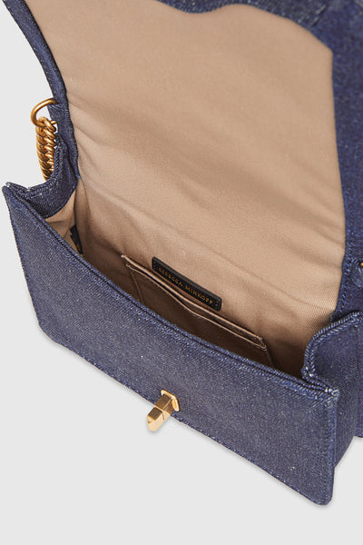 Chevron Quilted Small Love Crossbody