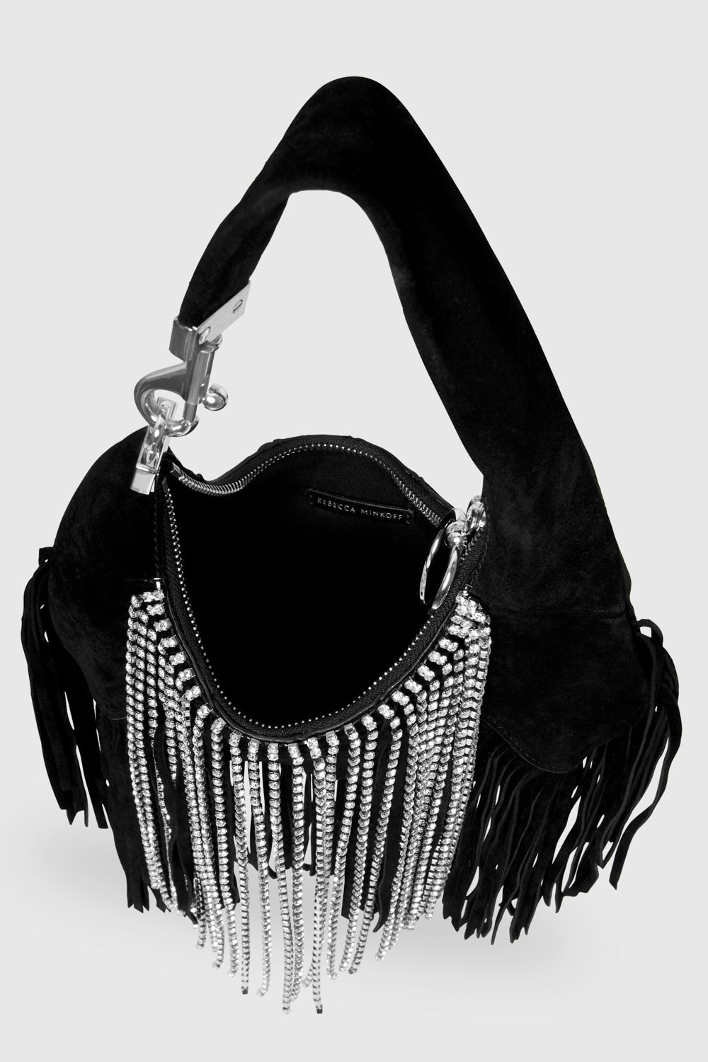 Mini Croissant With Crystal Fringe