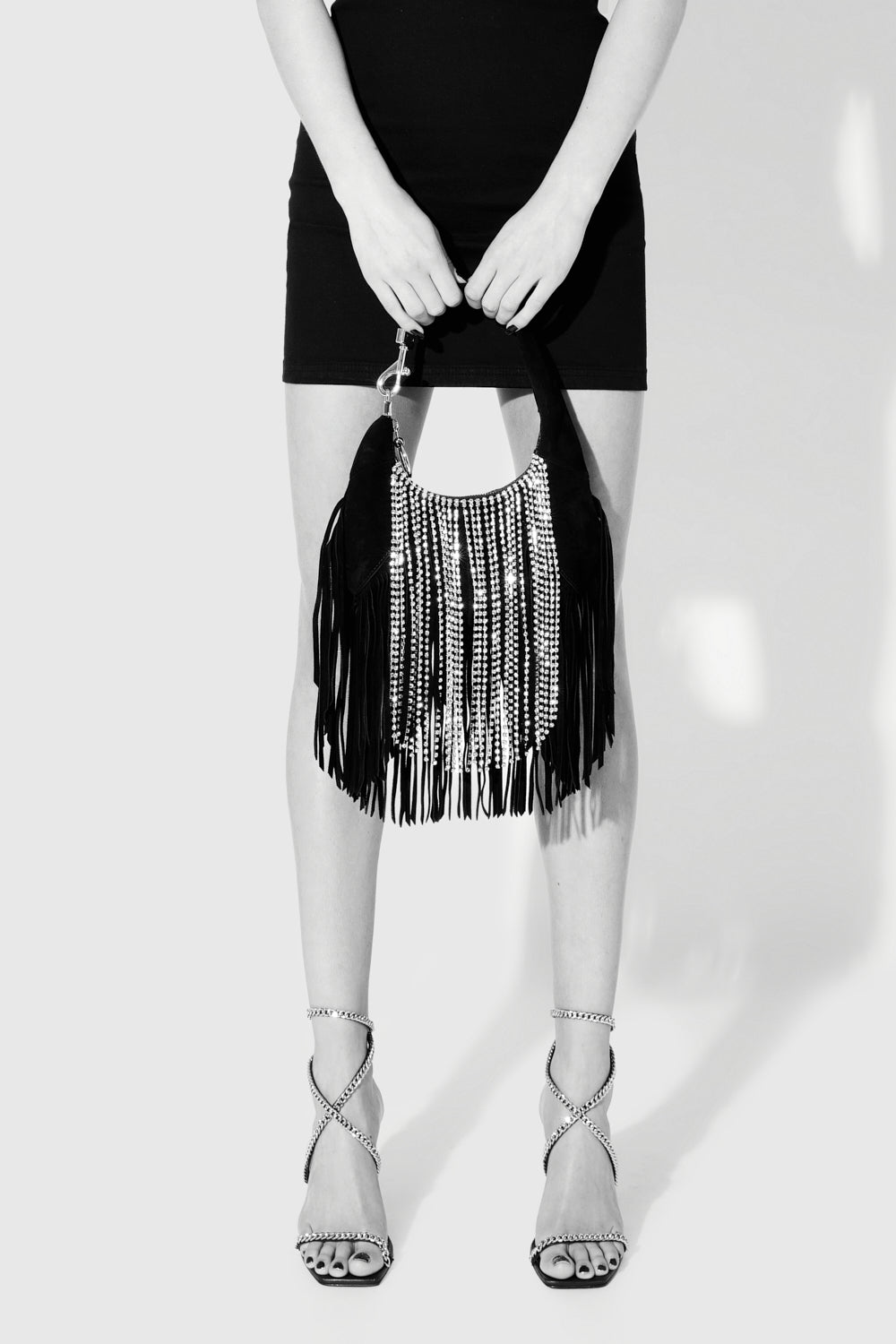 Mini Croissant With Crystal Fringe