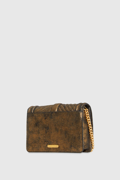 Chevron Quilted Small Love Crossbody