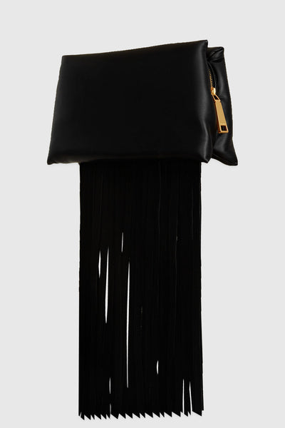 Pillow Clutch With Fringe