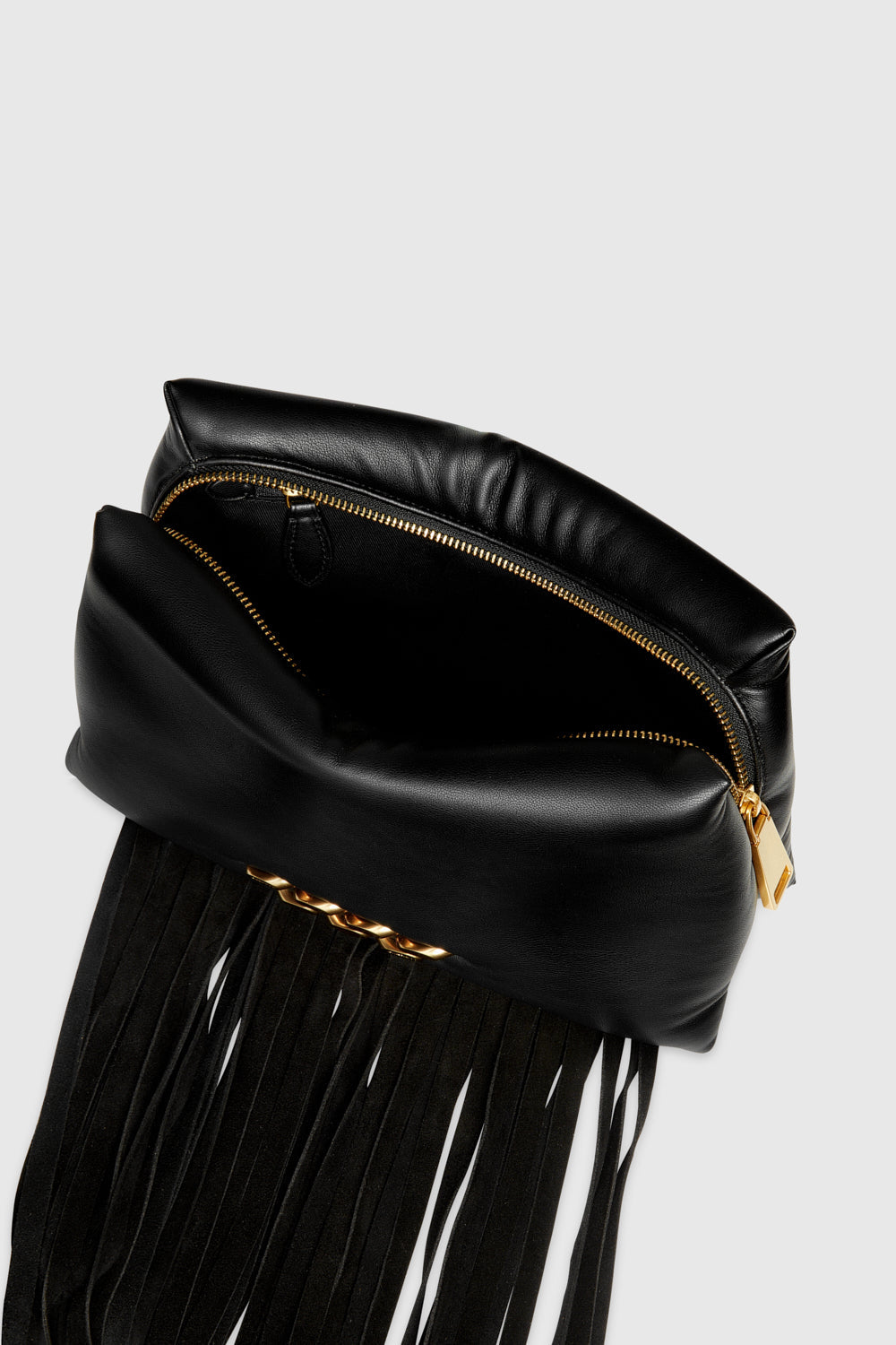 Pillow Clutch With Fringe