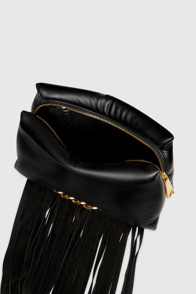 Pillow Clutch With Fringe