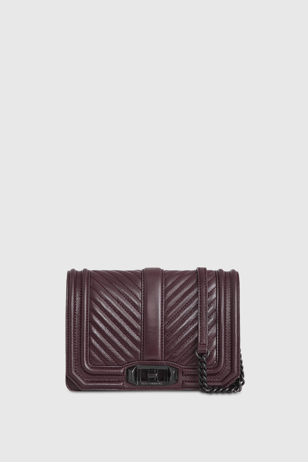 Chevron Quilted Small Love Crossbody