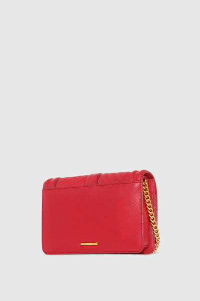 Chevron Quilted Small Love Crossbody