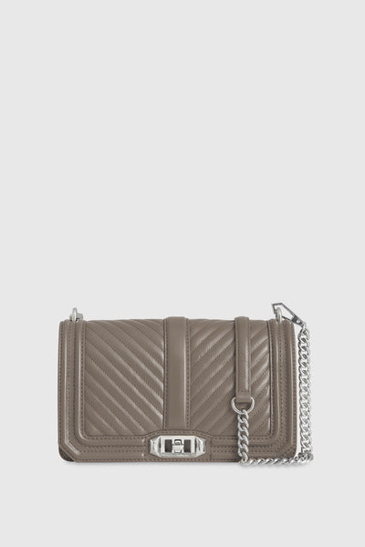 Chevron Quilted Love Crossbody