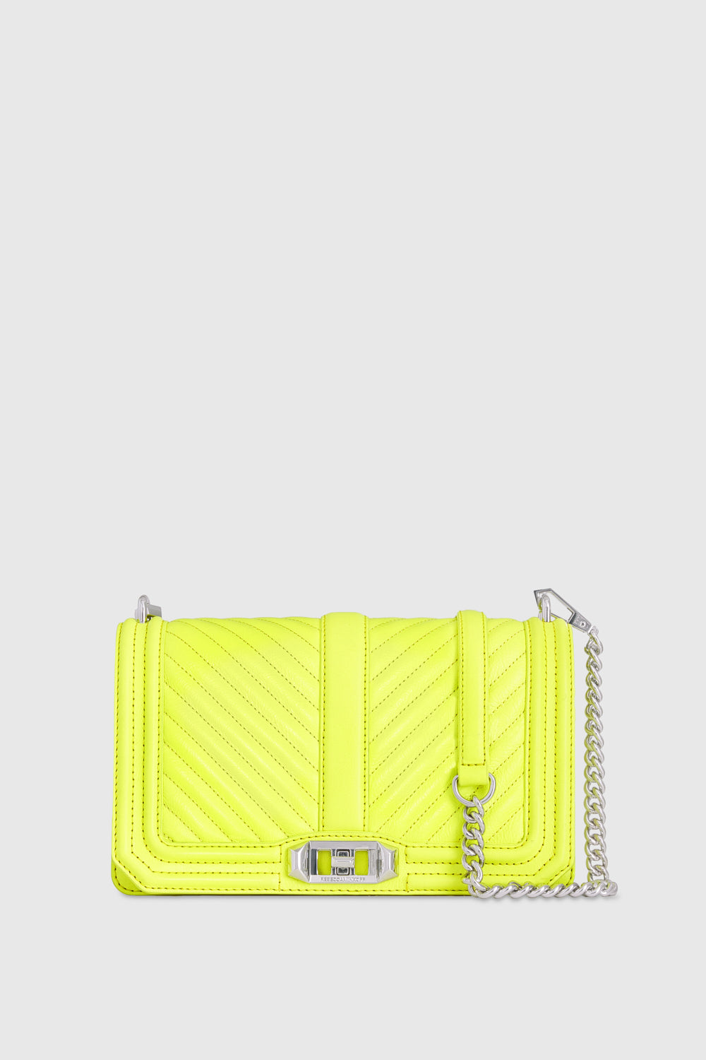 Chevron Quilted Love Crossbody