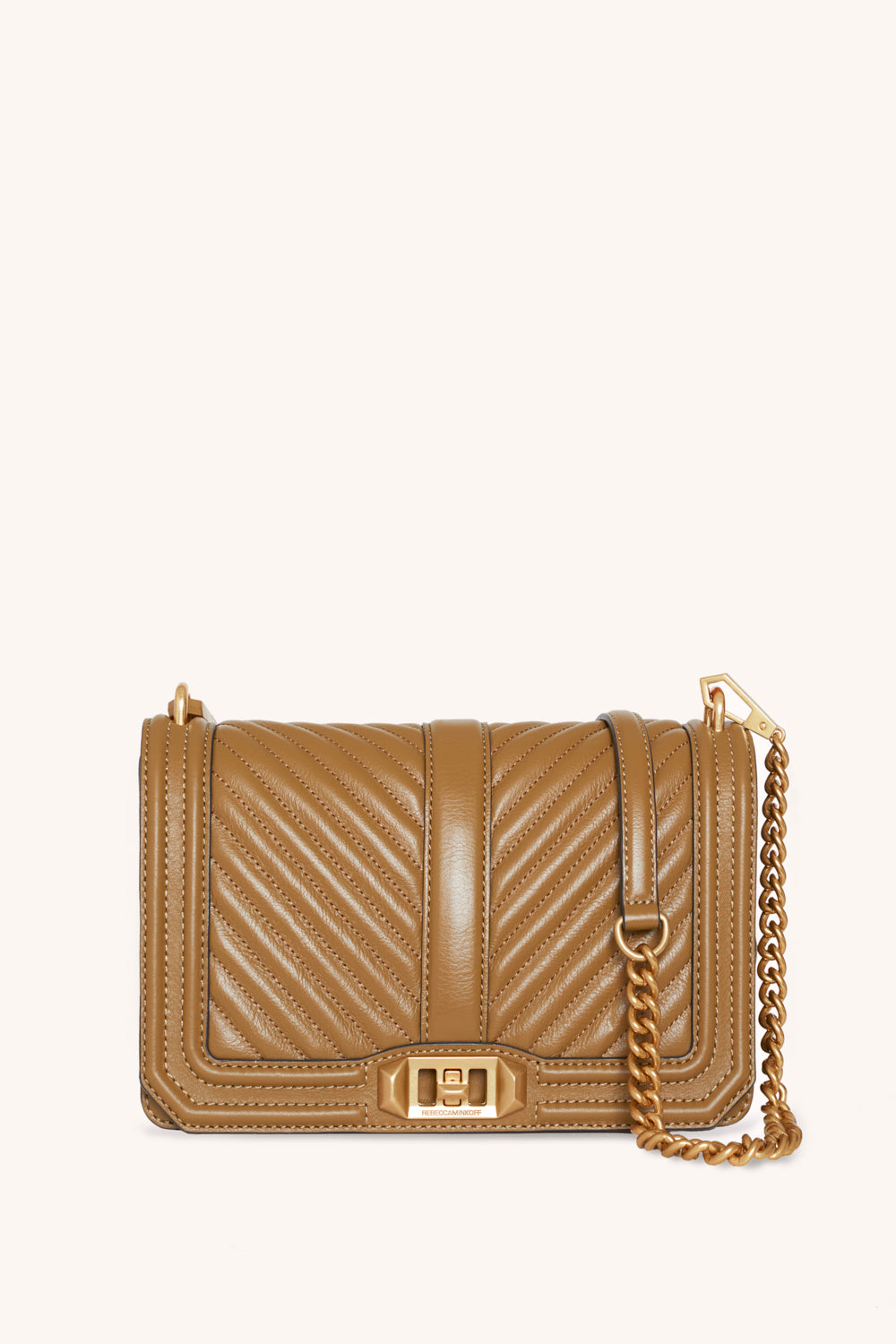 Chevron Quilted Jumbo Love Crossbody