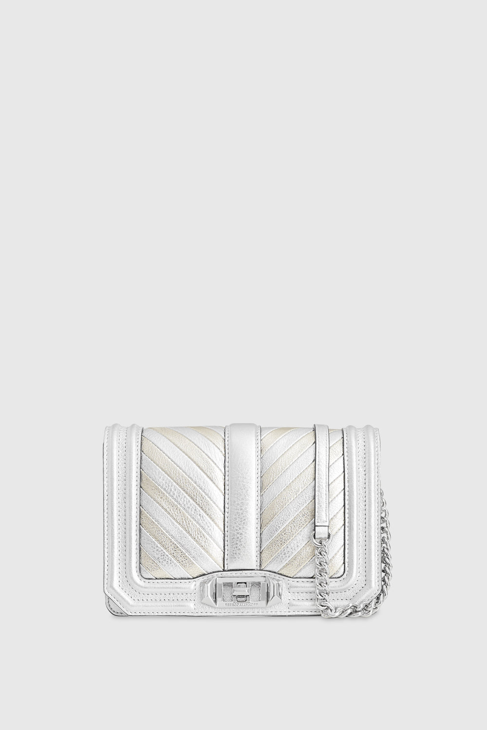 Chevron Quilted Small Love Crossbody