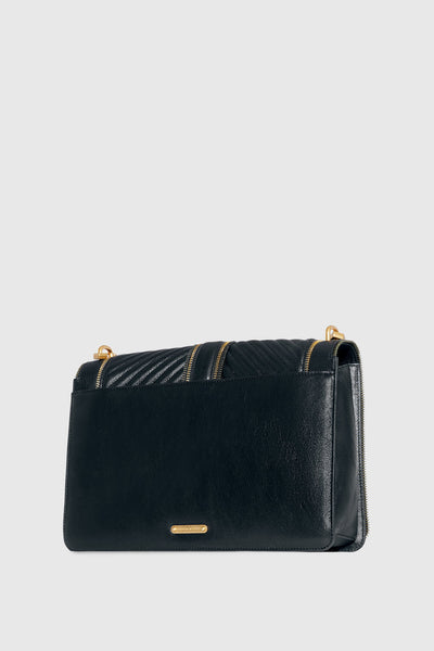 Chevron Quilted Zip Jumbo Love Crossbody