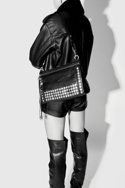 M.A.B. Shoulder Bag With Studs