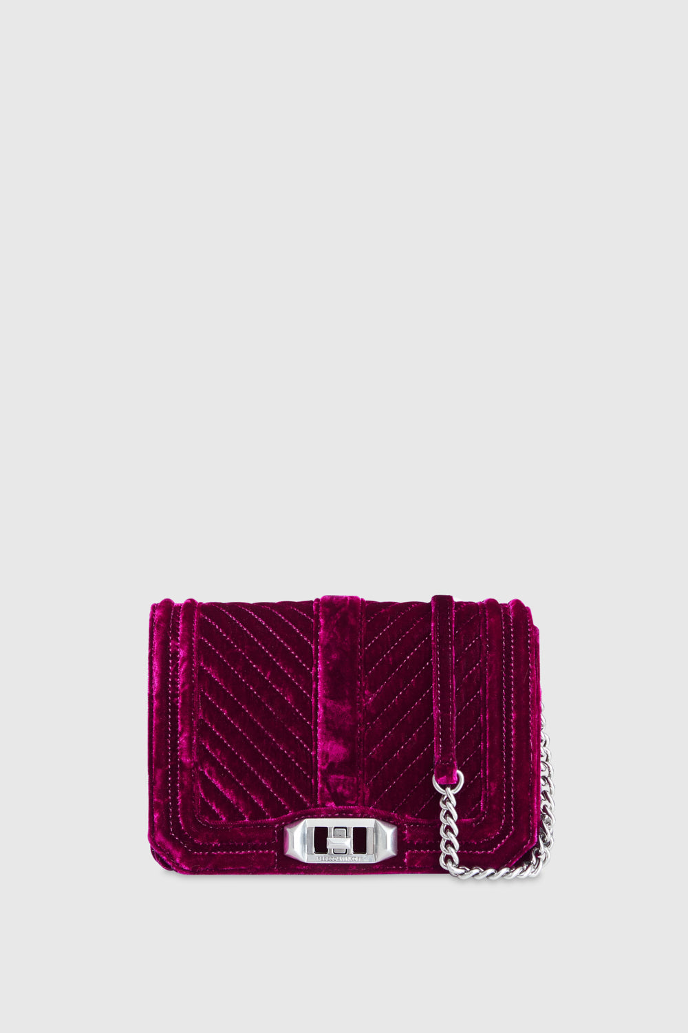 Chevron Quilted Small Love Crossbody