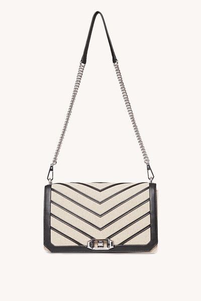 Chevron Quilted Love Crossbody