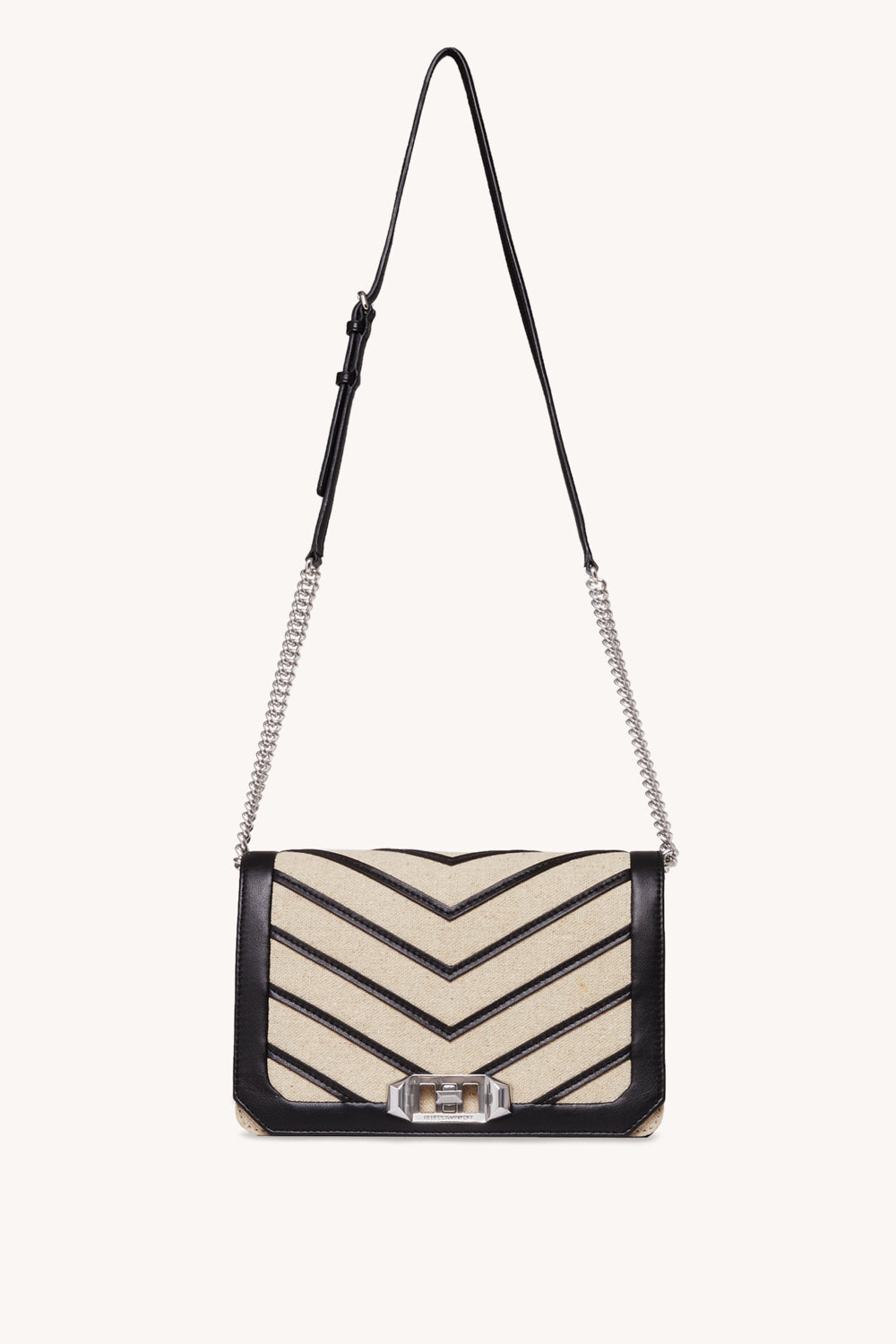 Chevron Quilted Small Love Crossbody
