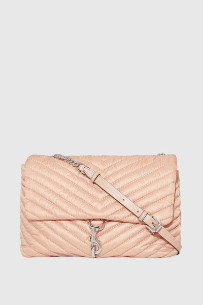 Edie Nylon Jumbo Flap Shoulder Bag
