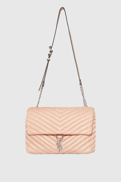 Edie Nylon Jumbo Flap Shoulder Bag