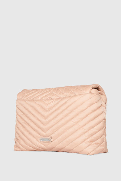 Edie Nylon Jumbo Flap Shoulder Bag