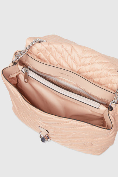 Edie Nylon Jumbo Flap Shoulder Bag