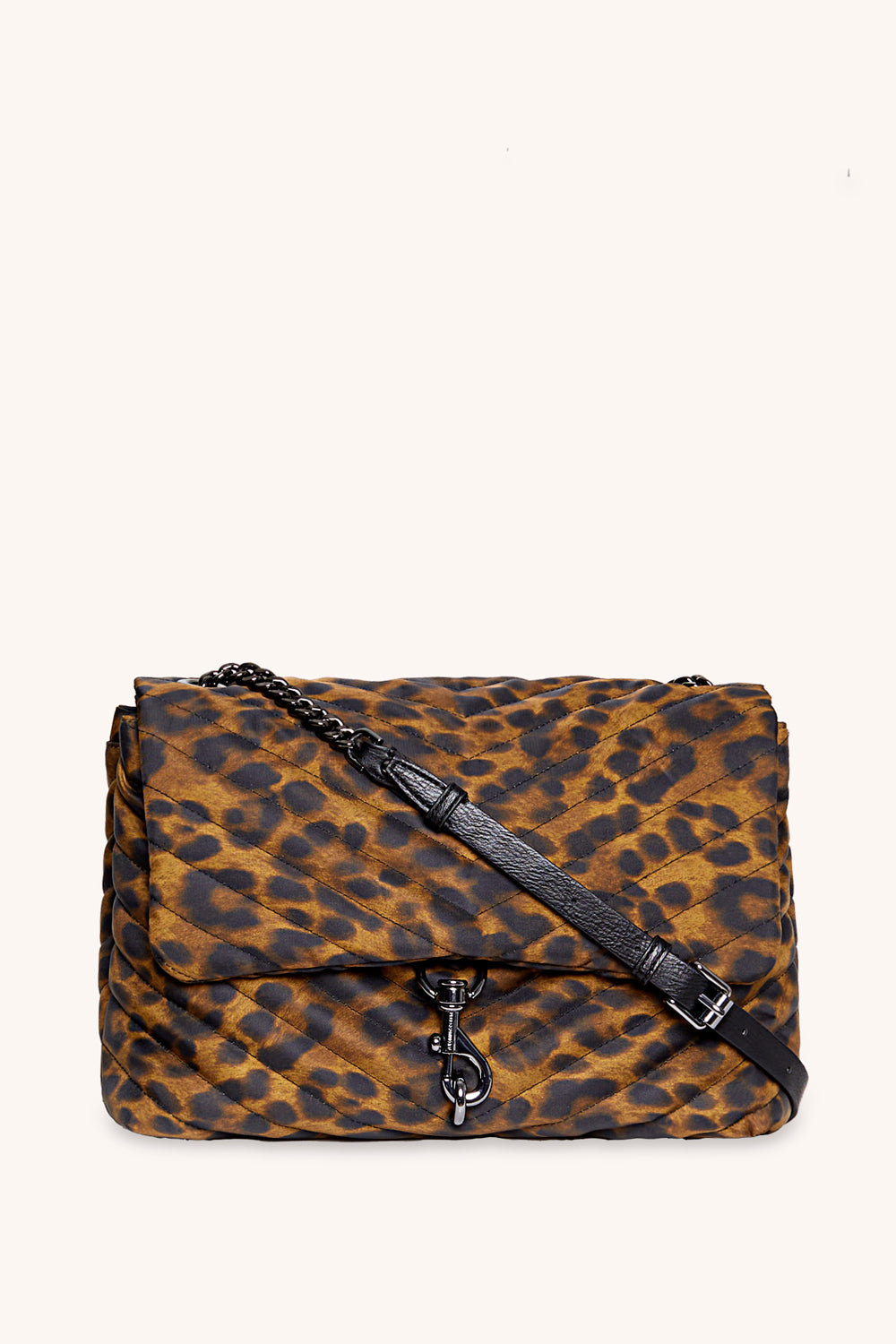 Edie Nylon Jumbo Flap Shoulder Bag