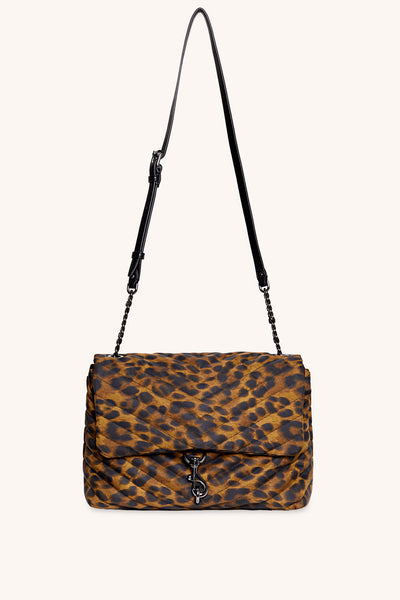 Edie Nylon Jumbo Flap Shoulder Bag