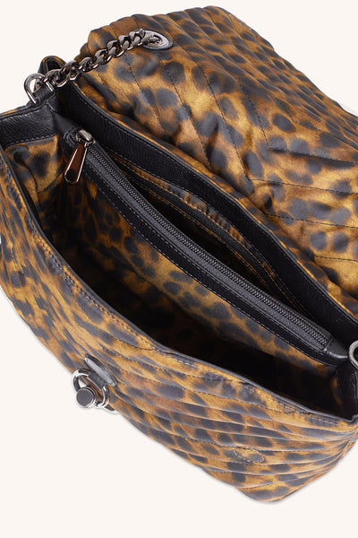 Edie Nylon Jumbo Flap Shoulder Bag