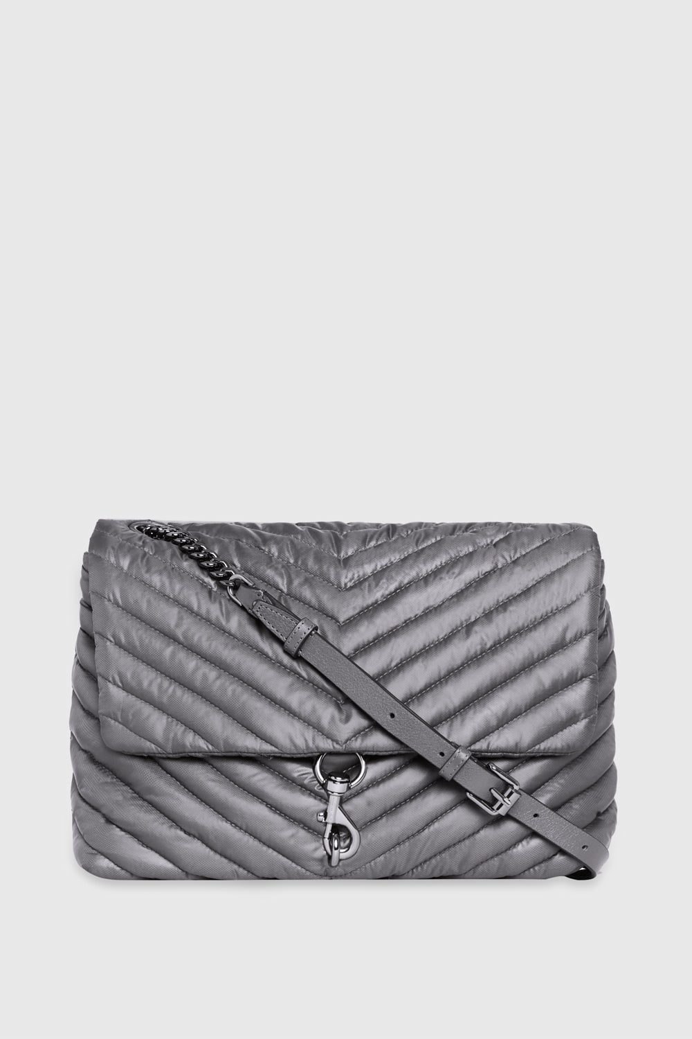 Edie Nylon Jumbo Flap Shoulder Bag