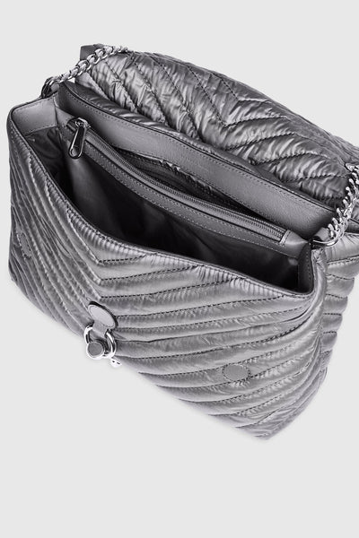 Edie Nylon Jumbo Flap Shoulder Bag