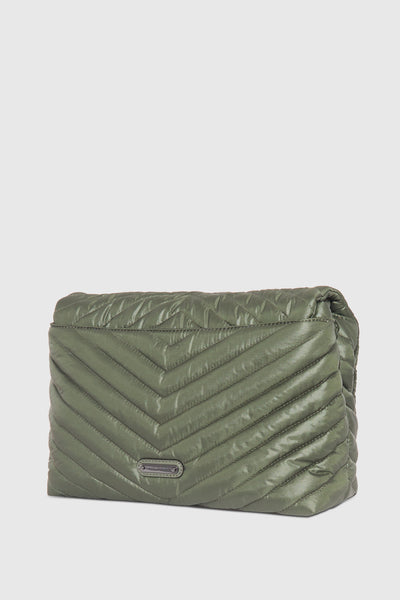Edie Nylon Jumbo Flap Shoulder Bag