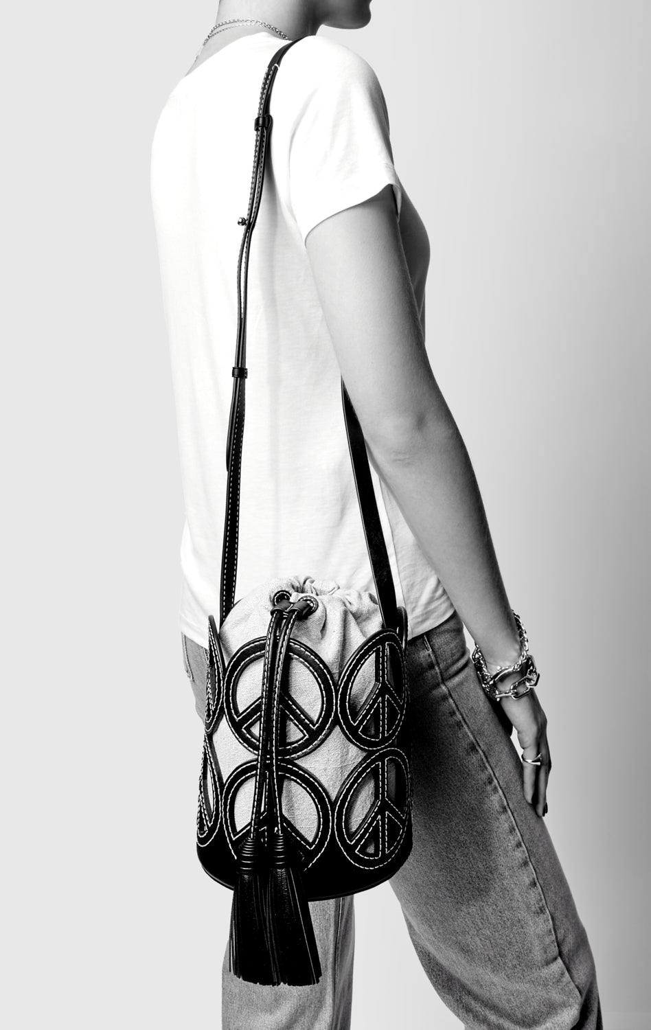 Peace Bucket Bag