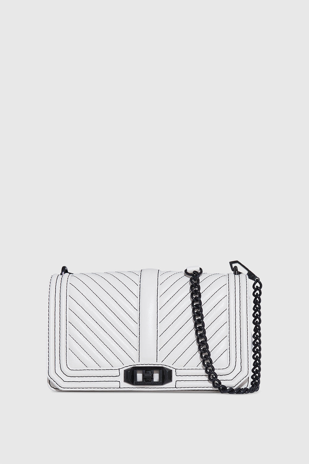 Chevron Quilted Love Crossbody