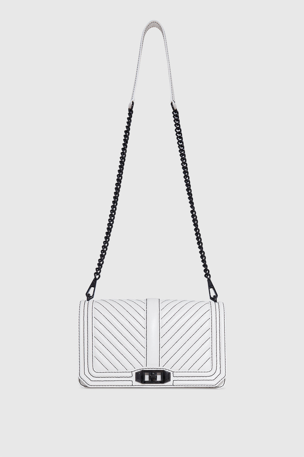 Chevron Quilted Love Crossbody