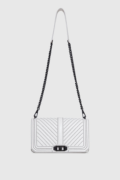 Chevron Quilted Love Crossbody