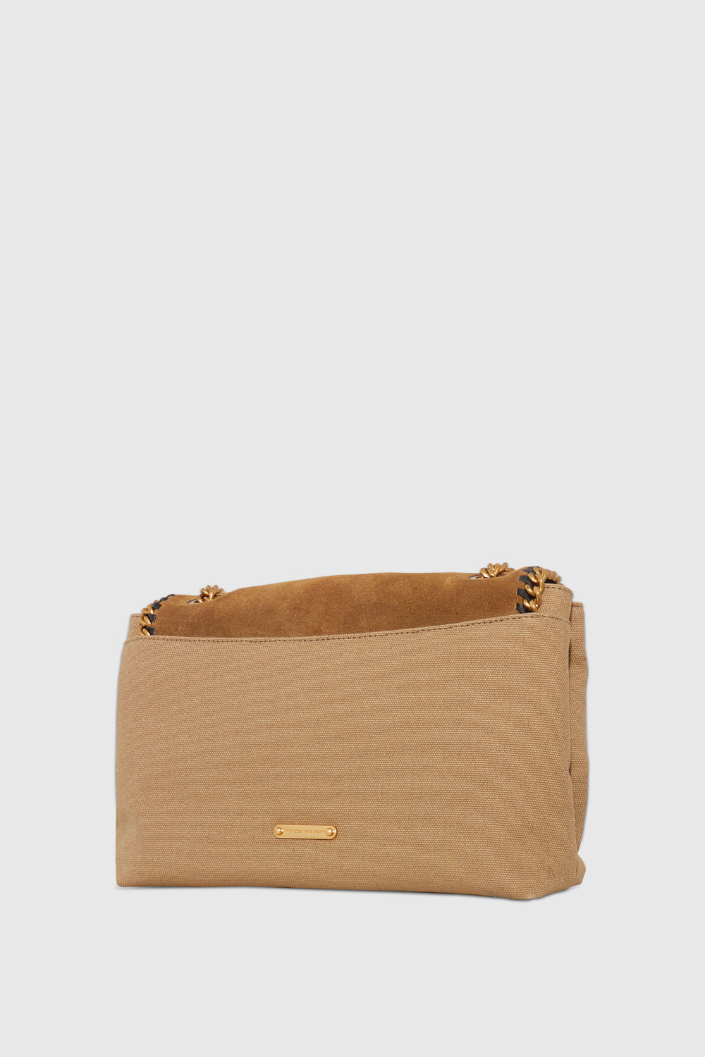 Edie Flap Shoulder Bag With Woven Chain