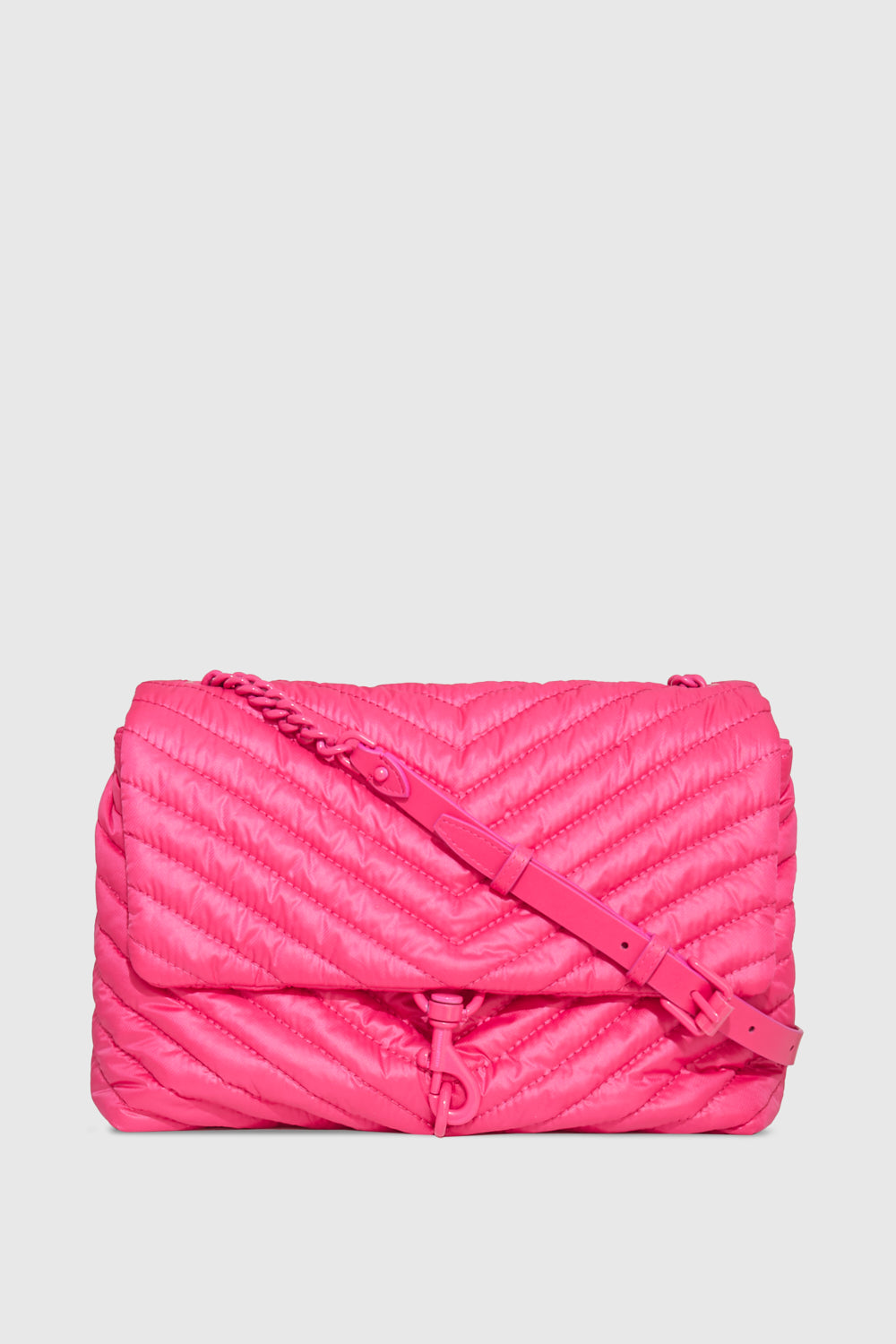 Edie Nylon Jumbo Flap Shoulder Bag