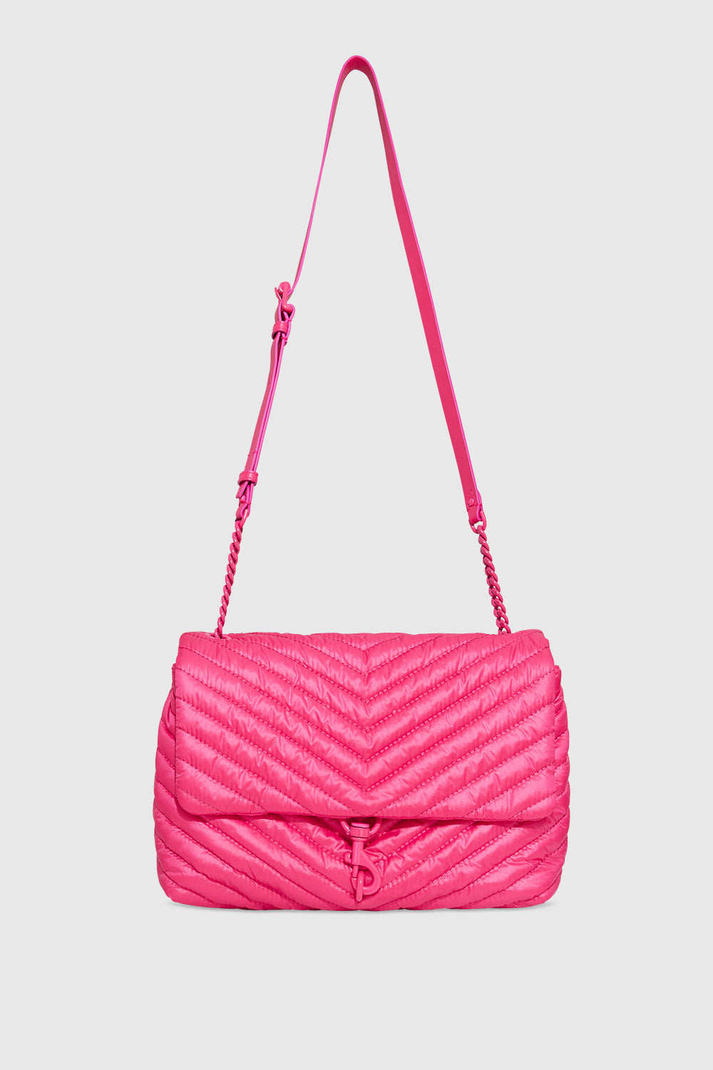 Edie Nylon Jumbo Flap Shoulder Bag